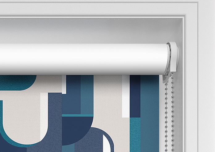 Archways, Navy - Twist&Fit Roller Blind - Image 11